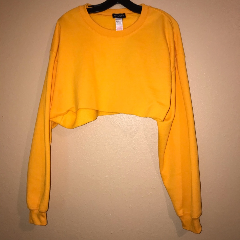 Pretty little thing cropped sweatshirt